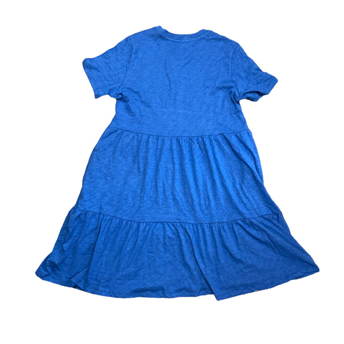 GAP Women's Soft Short Sleeve Crew Neck Tiered Dress