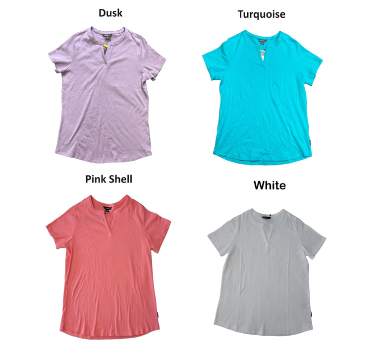 Eddie Bauer Women's Soft Easy Fit Short Sleeve V Neck Tee