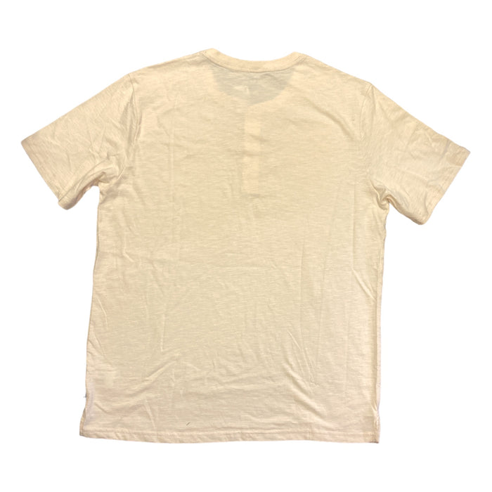 GAP Men's Soft Short Sleeve Half Button Collar Slub Henley