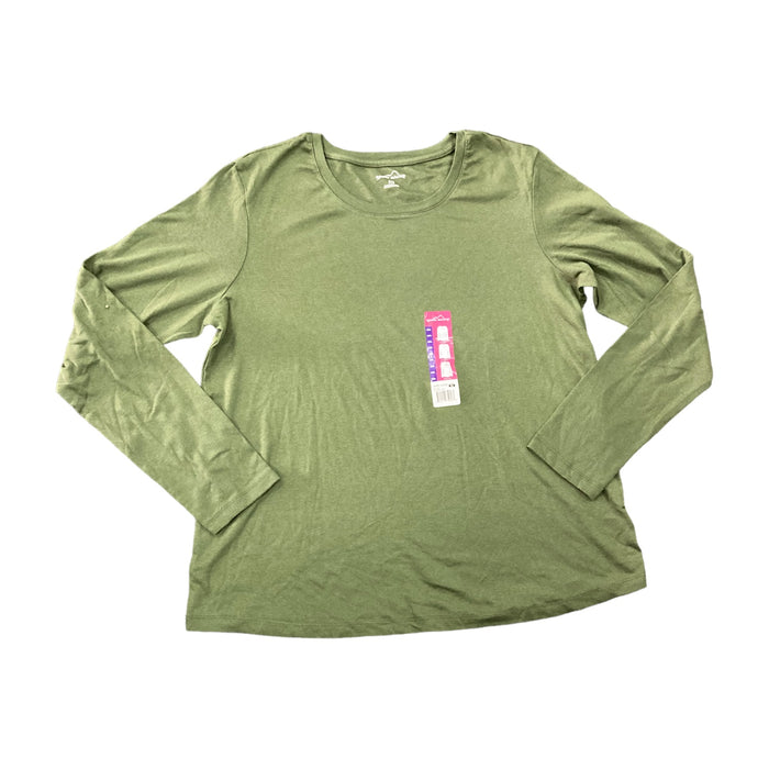 Eddie Bauer Women's Long Sleeve Scoop Neck Soft Cotton Tee