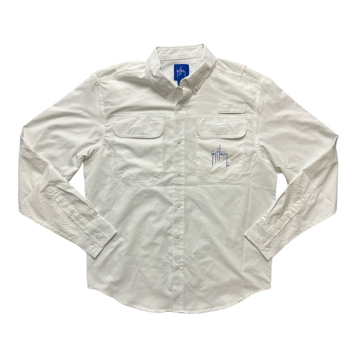Guy Harvey Men's Long Sleeve UPF 30 Moisture Wicking Fishing Shirt
