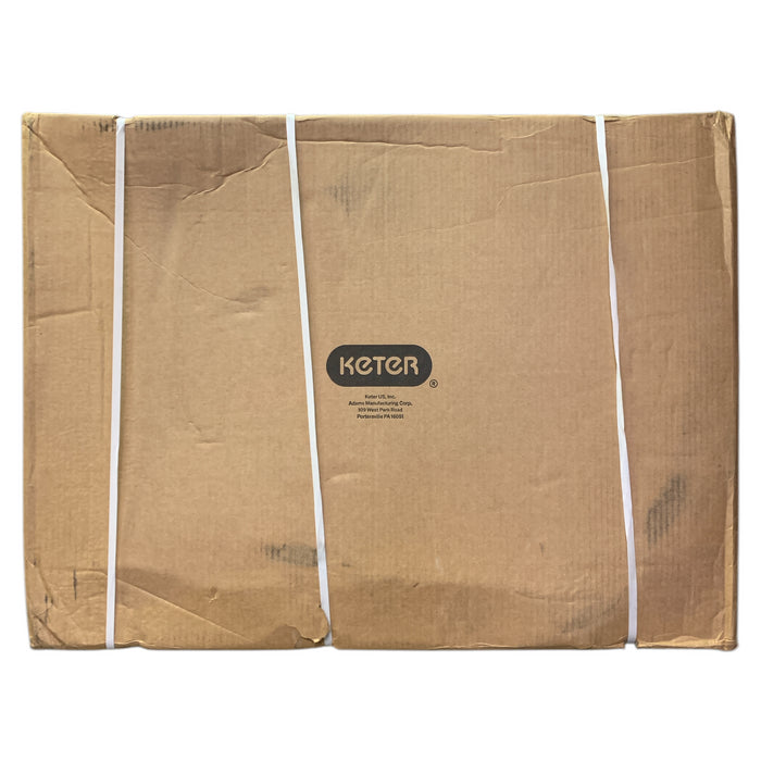 Keter Everest Adirondack Rocking Chair, Resin Frame, 38"Dx31.5"Wx40.5"H (White)