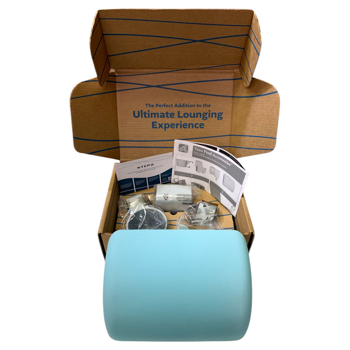 Step2 Vero Poolside Lounger Accessories, 3pk, Pillow, Phone & Holder, Blue