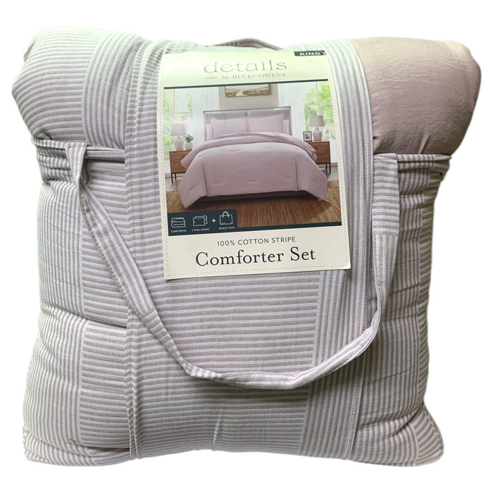 details by Becki Owens 3-Piece Ryan Cotton Comforter Set, King