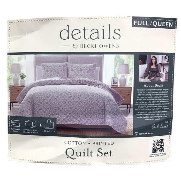 details by Becki Owens Cotton Gauze Quilt Set, 3 Piece, Full/Queen