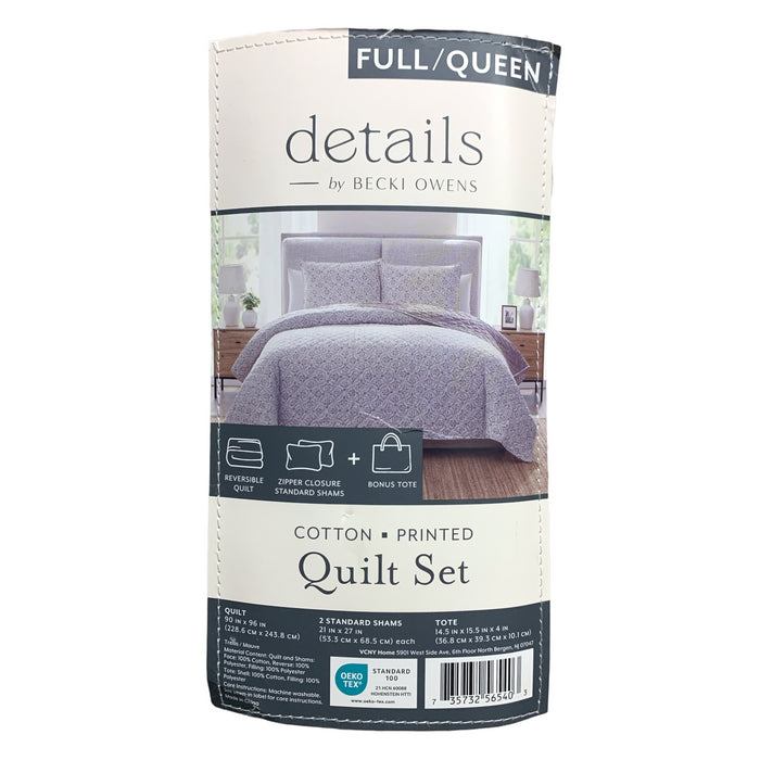details by Becki Owens Cotton Gauze Quilt Set, 3 Piece, Full/Queen