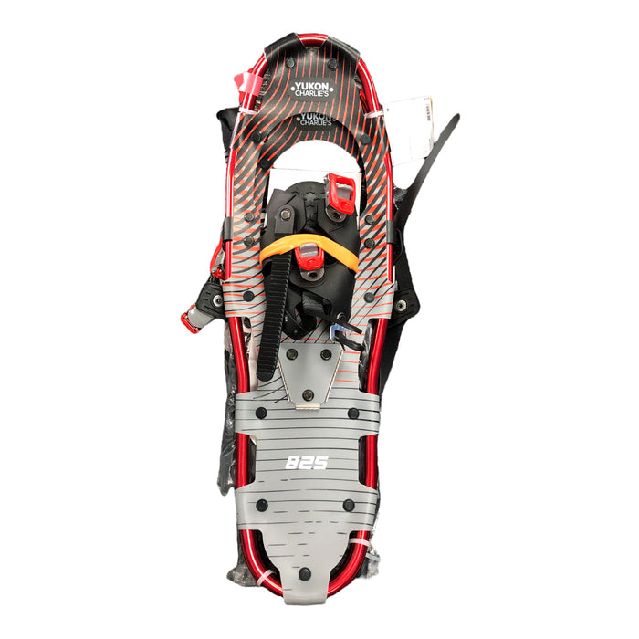 Yukon Charlie 825 Snowshoe Kit 8x25 with Telescoping Poles & Bag, Red