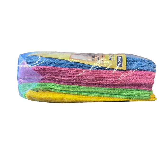 4 Pack of Colors Hometex Microfiber Towels, 36 Total