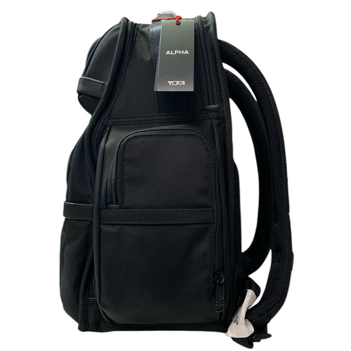 TUMI Alpha 3 Brief Pack 15" Laptop Backpack with Padded Adjustable Straps, Black