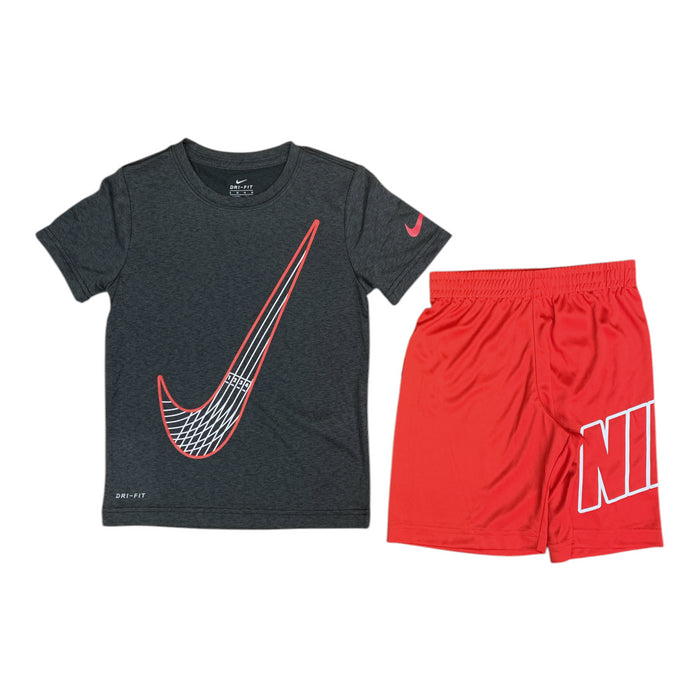 Nike Boy's Dri-Fit Elastic Waist T-Shirt & Shorts 2 Piece Set