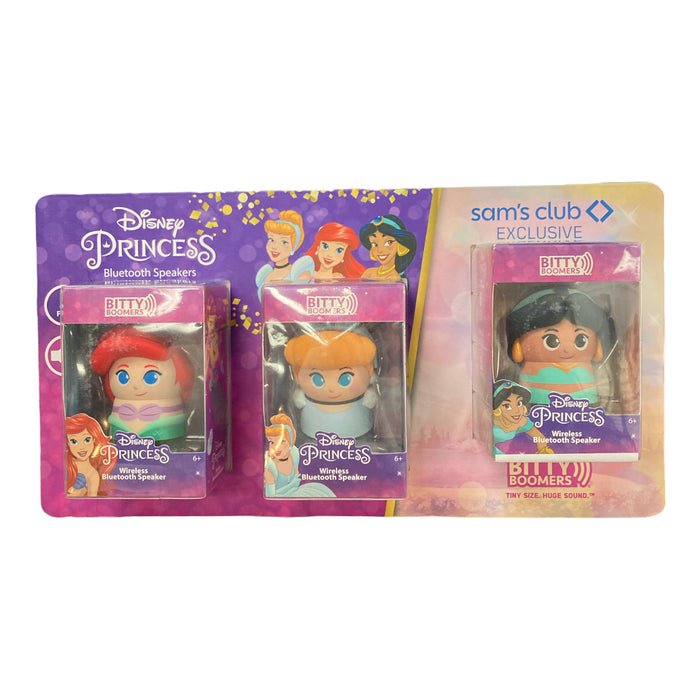 Disney Princess Bitty Boomers Bluetooth Speakers Ariel, Jasmine, Cinderella