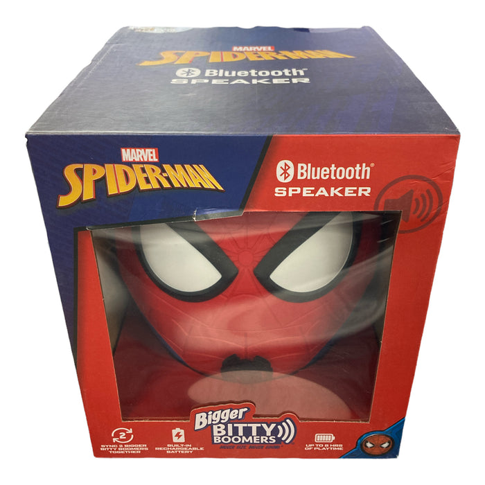 Bitty Boomers Marvel Bigger 8" Spiderman Bluetooth Speaker, 8 Hour Playtime