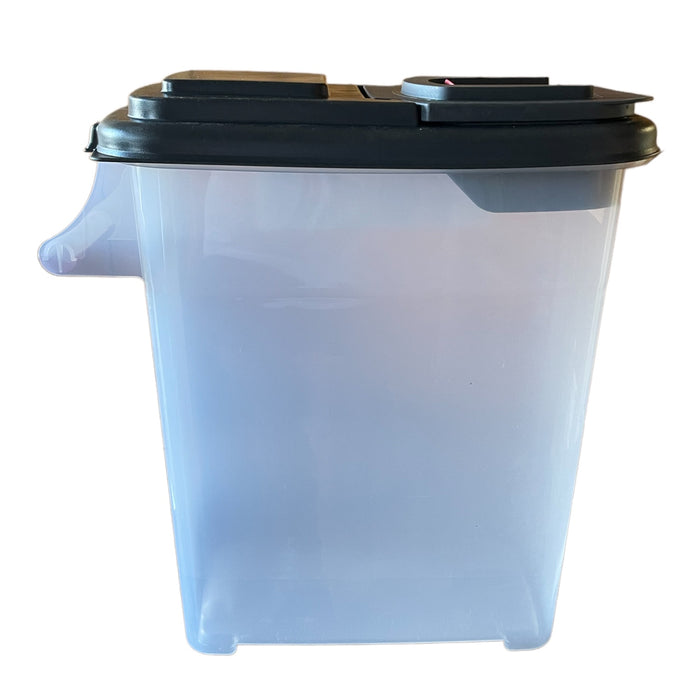 Buddeez Stackable 8 Gallon Clear Storage Dispenser, 19" x 10" a 20"