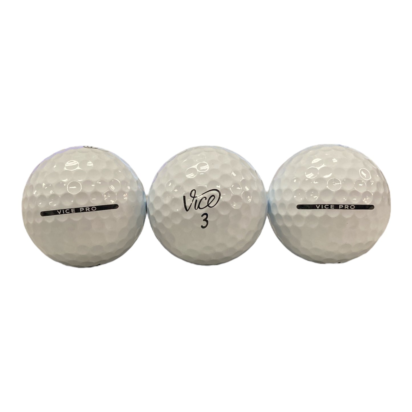 Vice Golf Pro White 3-Piece Urethane Golf Balls (3 Count)