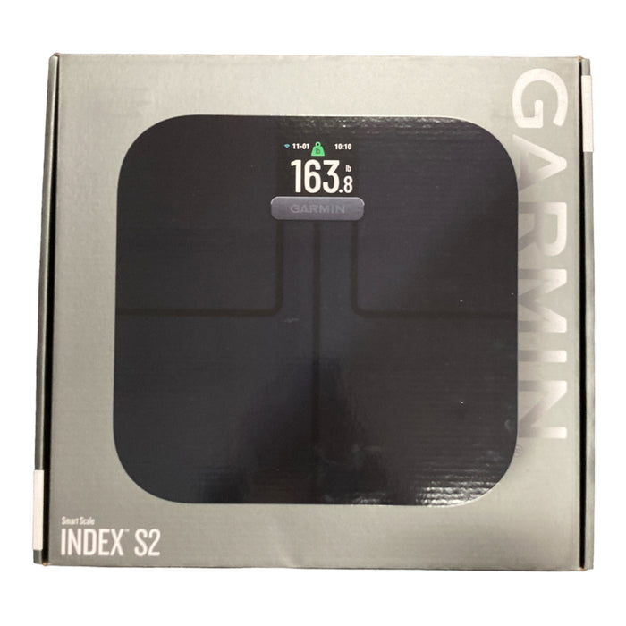 Garmin Index S2 Smart Scale with Wireless Connectivity-Black With