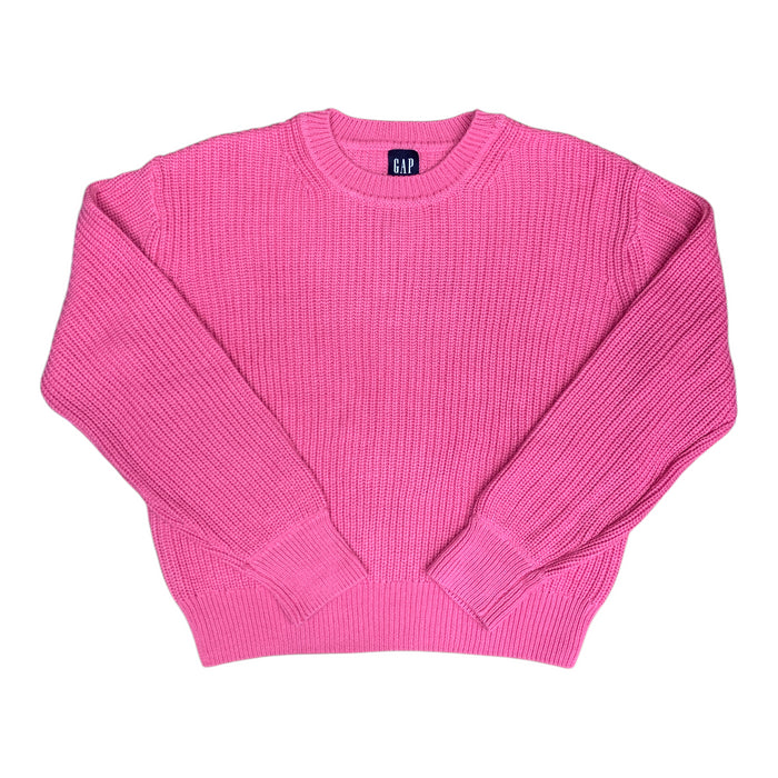 Gap Women's Soft Woven Fabric Pull-On Relaxed Fit Crewneck Sweater