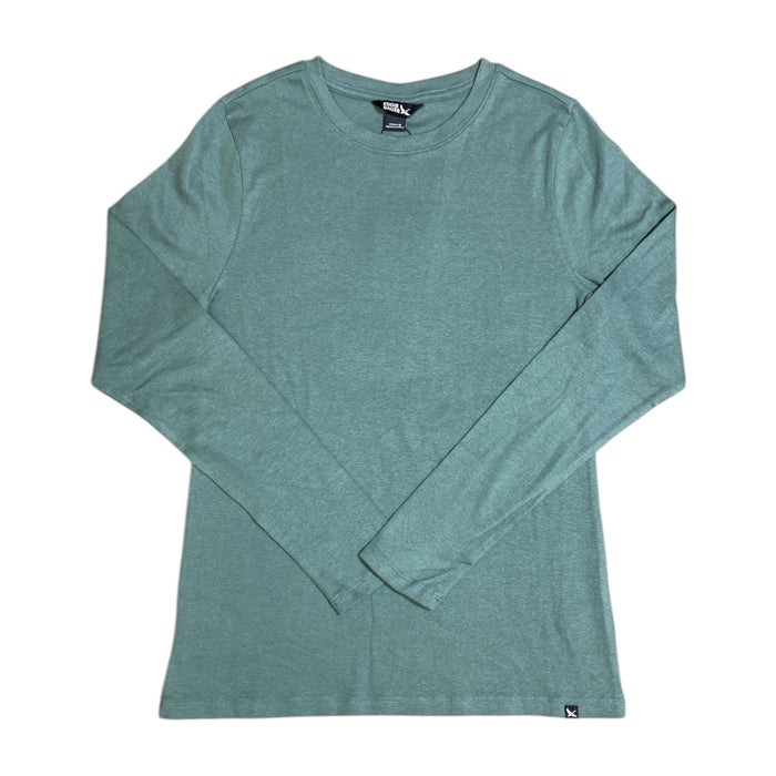 Eddie Bauer Women's Classic Fitted Crewneck Long Sleeve Tee, Cotton/Modal Blend