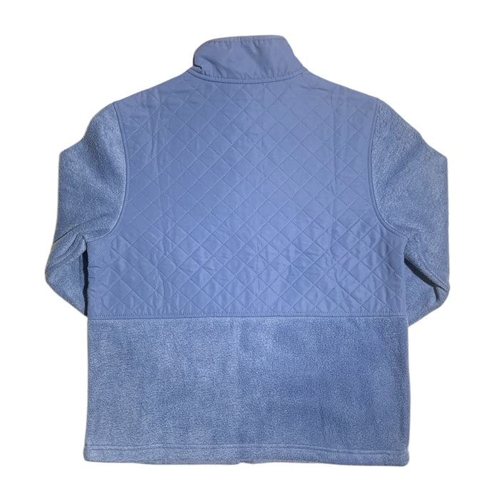 Eddie Bauer Women's Zip Up Mixed Media Polar Fleece Jacket w/ Pockets