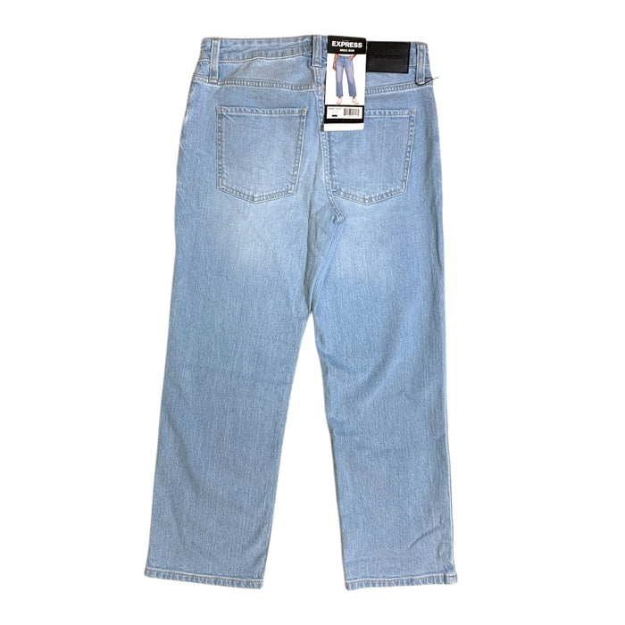 Express Women's Regular Fit High Rise Straight Leg Ankle Jean