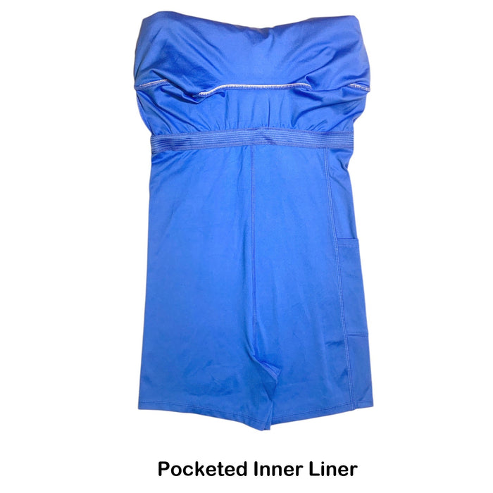 GapFit Women's Active Tank Dress, Square Neckline with Pocketed Inner Liner