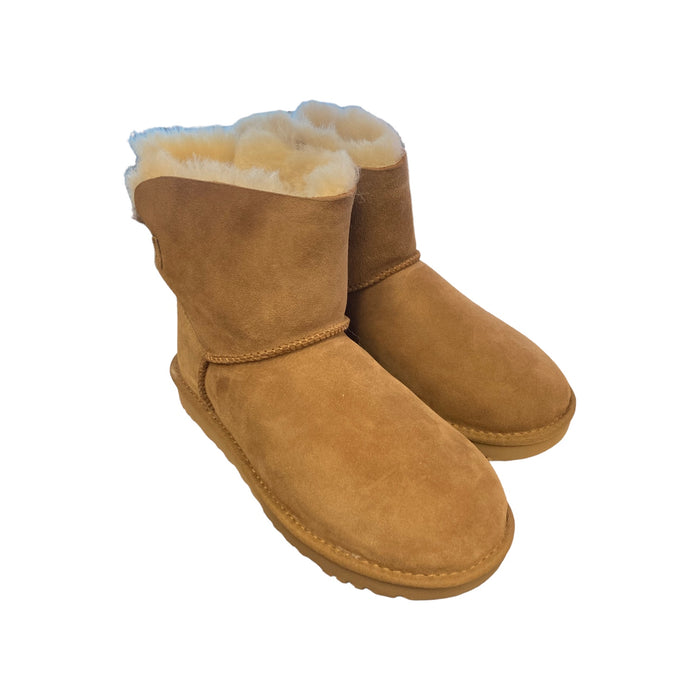 UGG Women's Mini Bailey Bow II Authentic Water Repellent Sheepskin Pull On Boot