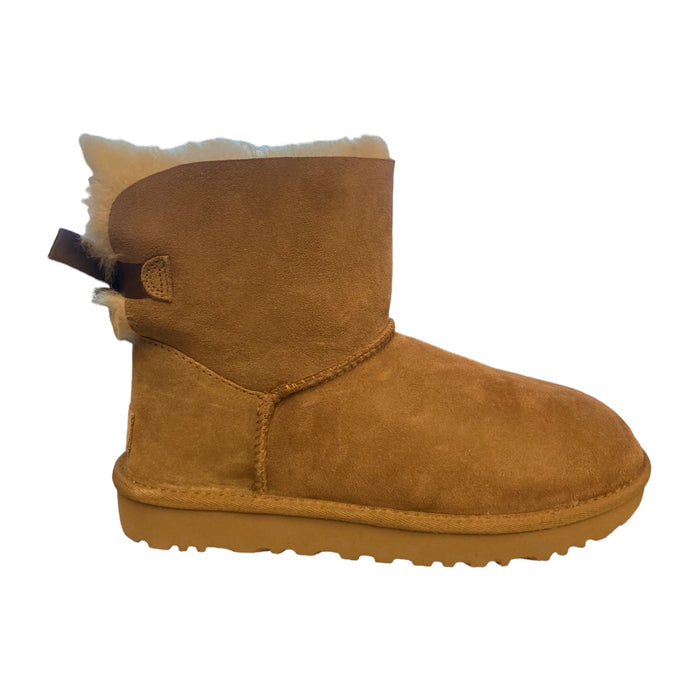 UGG Women's Mini Bailey Bow II Authentic Water Repellent Sheepskin Pull On Boot