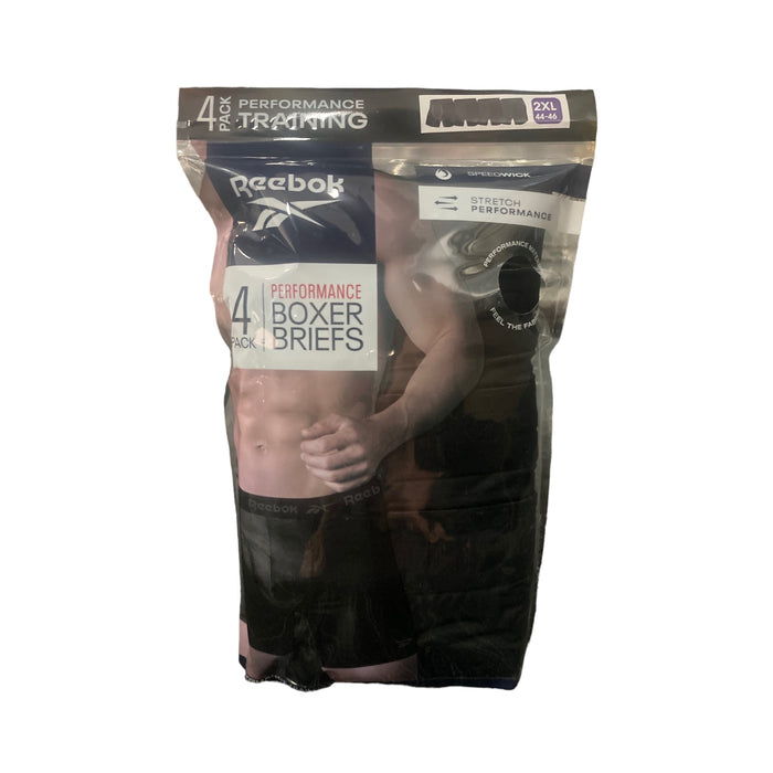 Reebok Men's Speedwick Stretch Performance Boxer Brief, 4 Pack