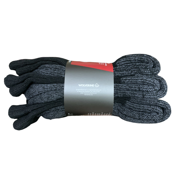 Wolverine Men's 6-Pair Cotton Blend Steel-Toe Work Sock, Crew Length