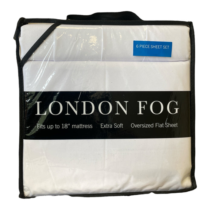 London Fog Luxurious Soft Wrinkle Resistant Sheet 6 Piece Set