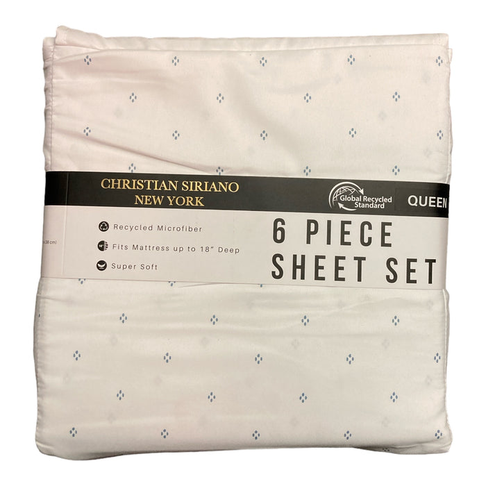 Christian Siriano New York Luxury Microfiber Sheet Set, Floral, Queen