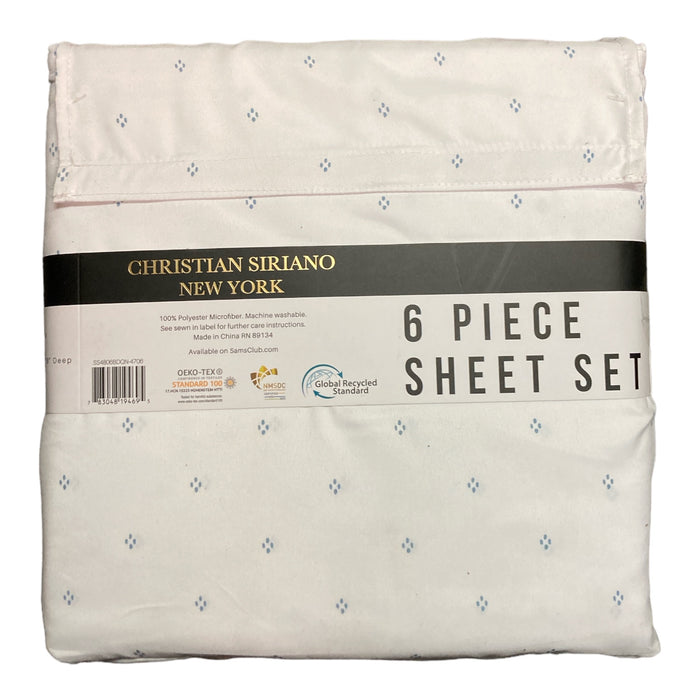 Christian Siriano New York Luxury Microfiber Sheet Set, Floral, Queen