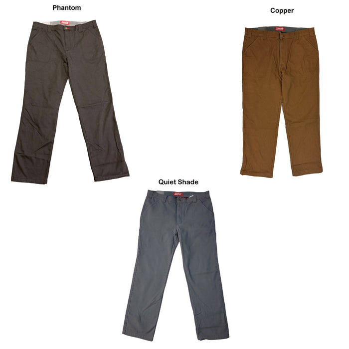 Coleman Men's Fleece Lined Tear Resistant Durable Stretch Tough Wear Pant