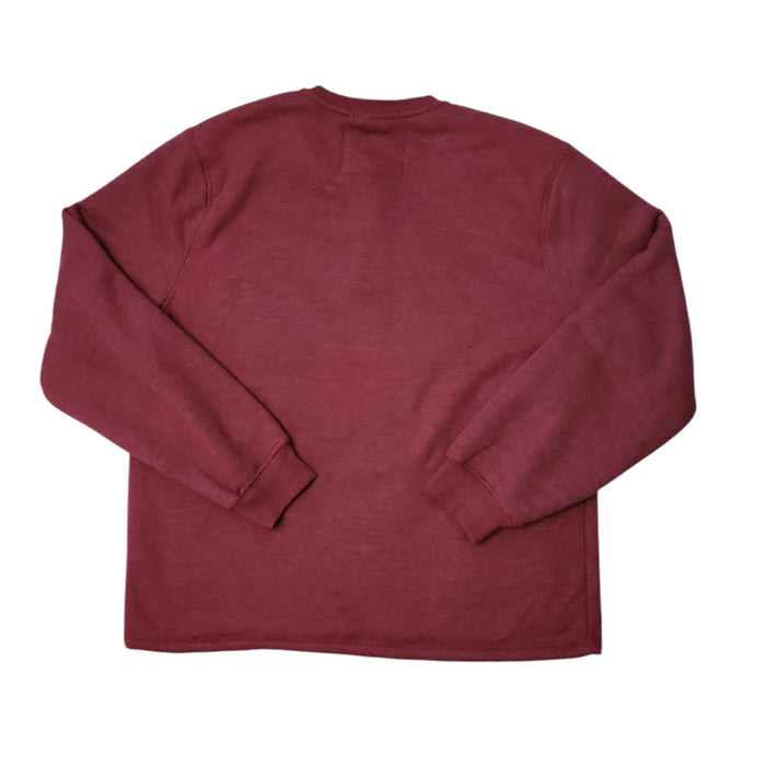 Coleman Men's Long Sleeve Sherpa Lined Secure Chest Pocket Crew Sweatshirt