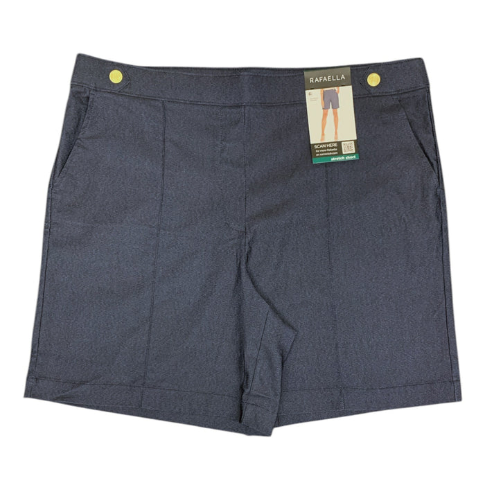 Rafaella Women's 7" Stretch Short, High Stretch Tab Waistband