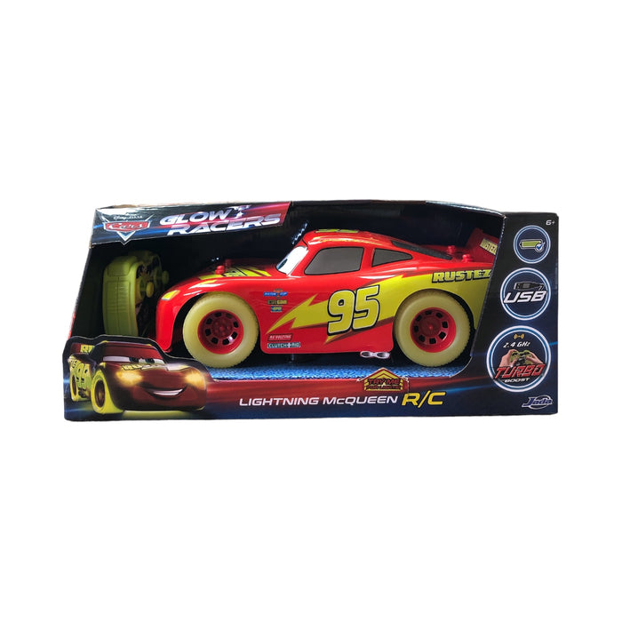 Disney Pixar Cars Glow Racers Lightning McQueen Remote Control Race Car