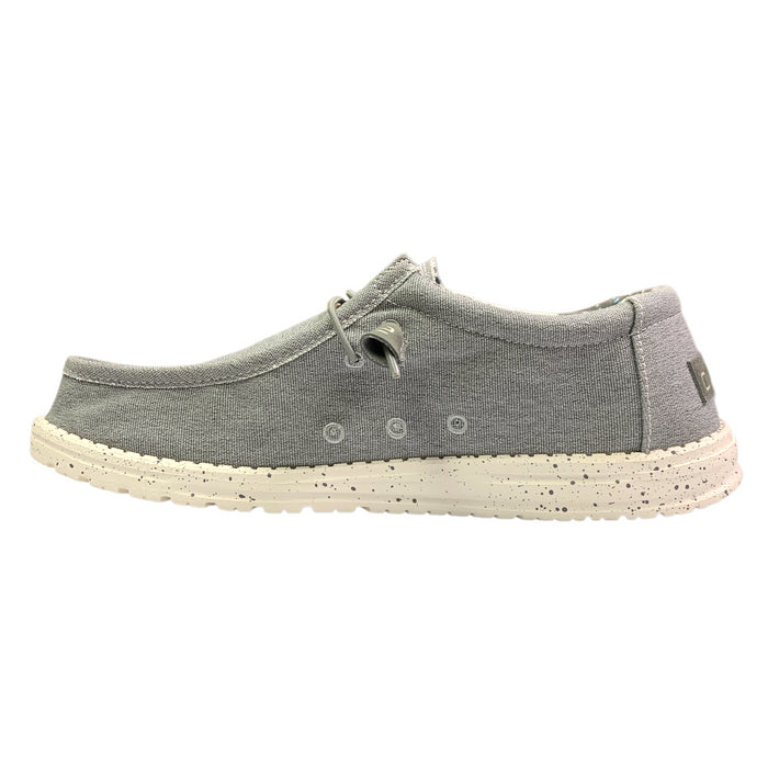 Hey Dude Men's Wally Stretch, Canvas Lightweight Moc-Toe Slip-Ons