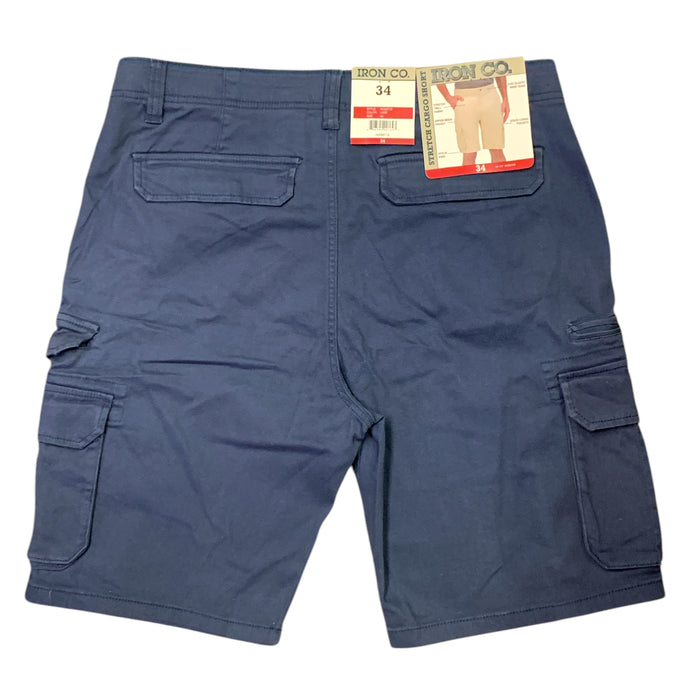 IRON Clothing Co Men's Stretch Twill Multi Pocket Cargo Short