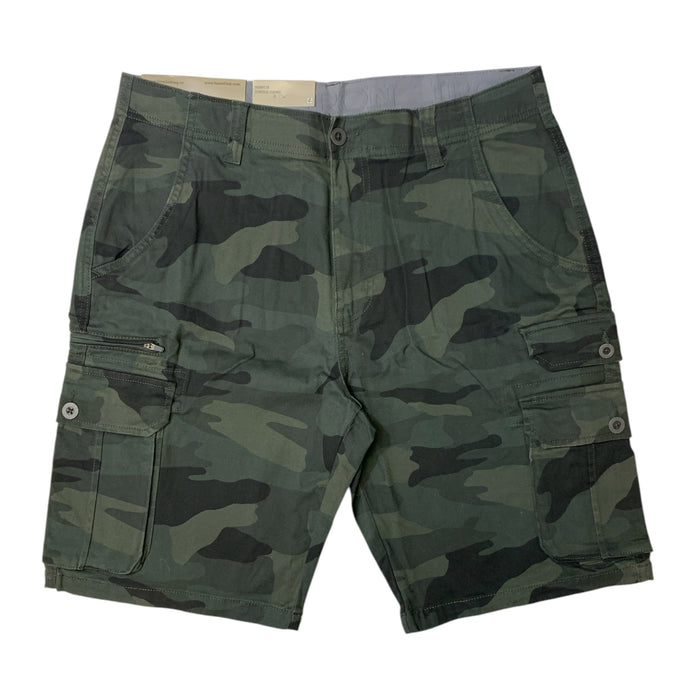 IRON Clothing Co Men's Stretch Twill Multi Pocket Cargo Short