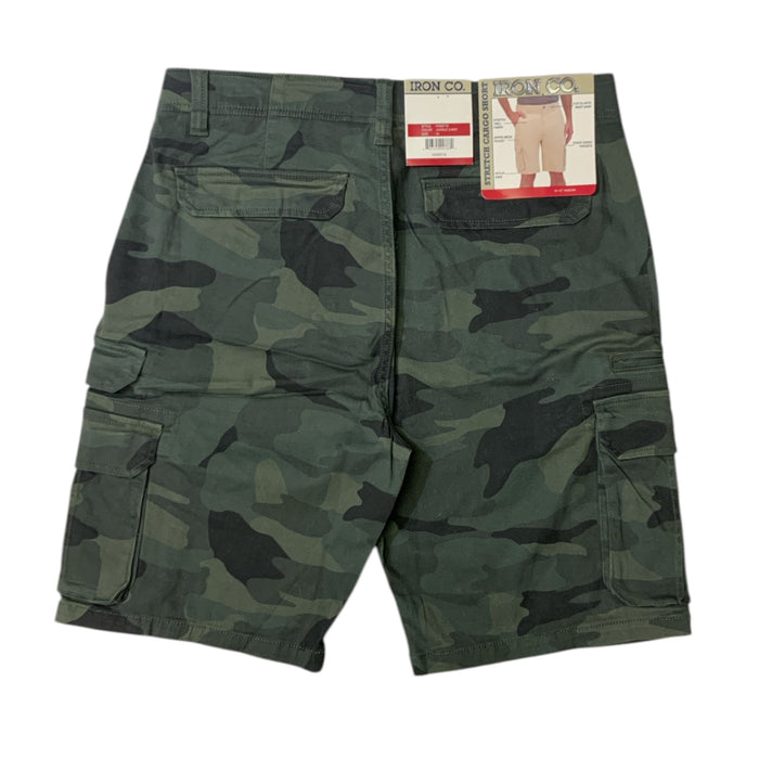 IRON Clothing Co Men's Stretch Twill Multi Pocket Cargo Short
