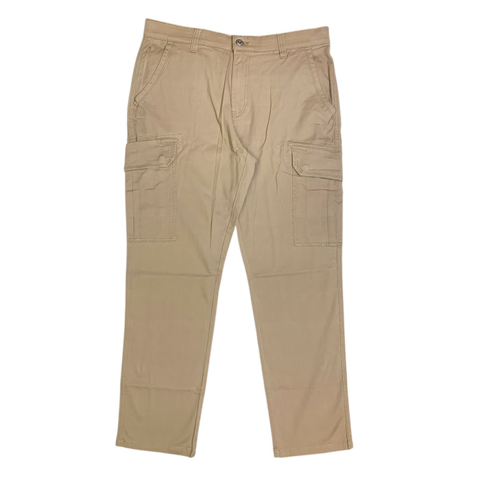 Iron Co. Mens Straight Fit Liberty Cargo Pant, Stretch Fabric with Media Pocket