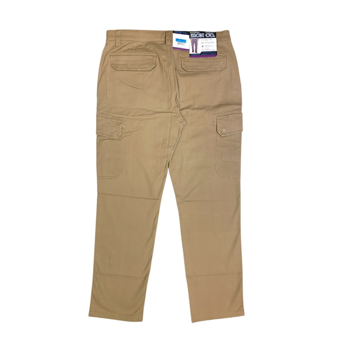 Iron Co. Mens Straight Fit Liberty Cargo Pant, Stretch Fabric with Media Pocket