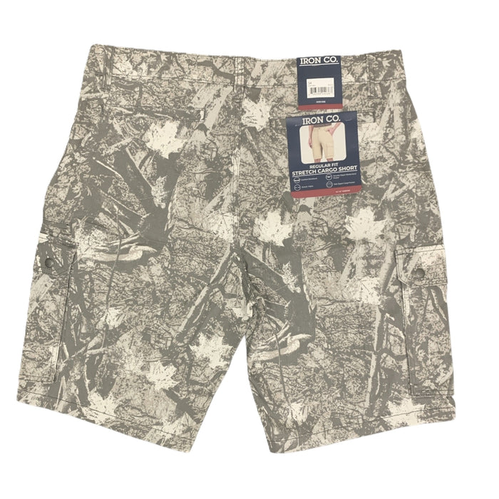 Iron Clothing Co. Men's Regular Fit Stretch Cargo Short with Side Zipper Cargo