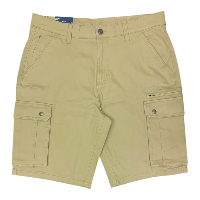 Iron Clothing Co. Men's Regular Fit Stretch Cargo Short with Side Zipper Cargo