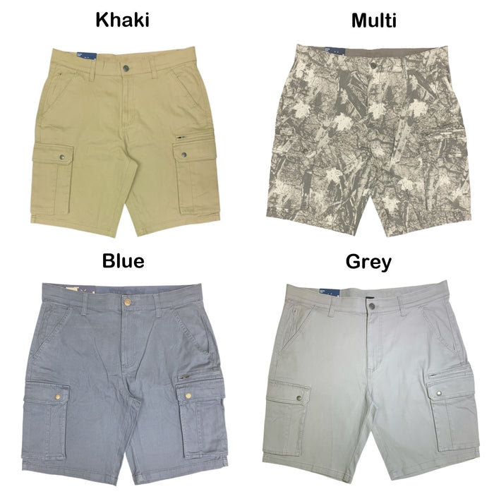 Iron Clothing Co. Men's Regular Fit Stretch Cargo Short with Side Zipper Cargo