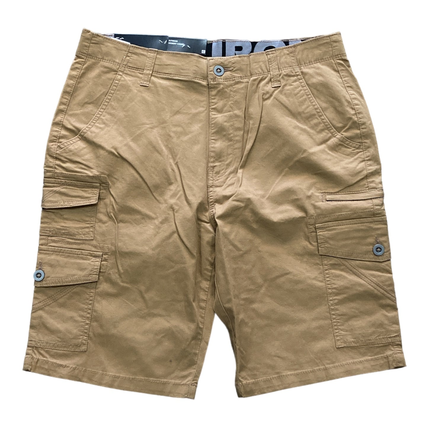 IRON Clothing Flex Comfort Waistband Stretch Twill Multi Pocket Cargo Short
