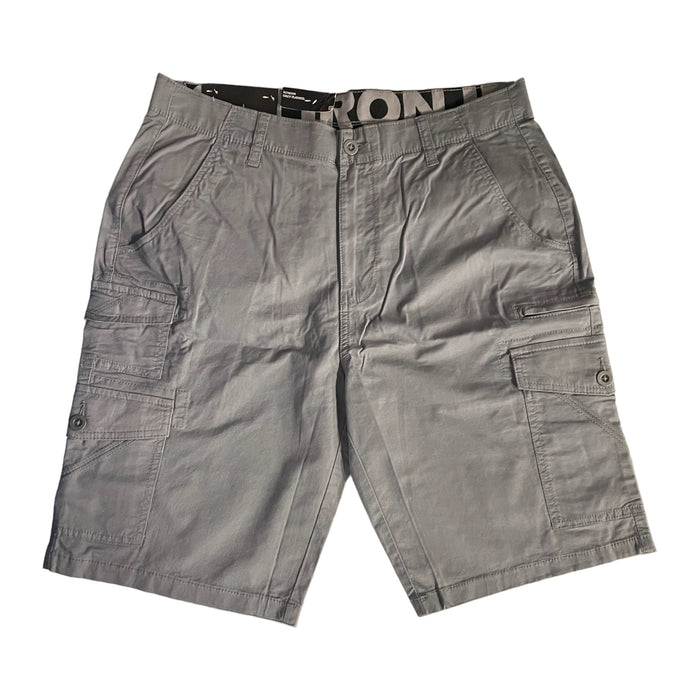 IRON Clothing Flex Comfort Waistband Stretch Twill Multi Pocket Cargo Short