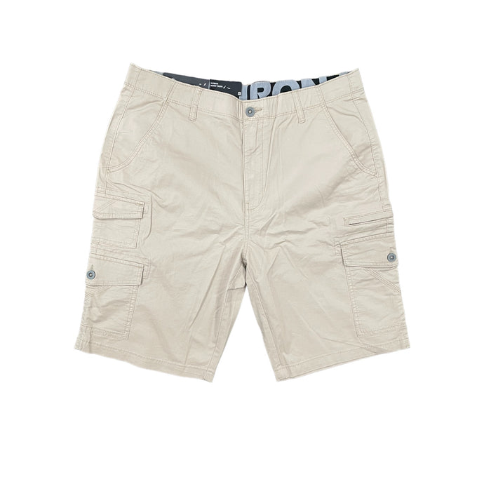 IRON Co. Flex Comfort Waistband Stretch Twill Multi Pocket Cargo Short