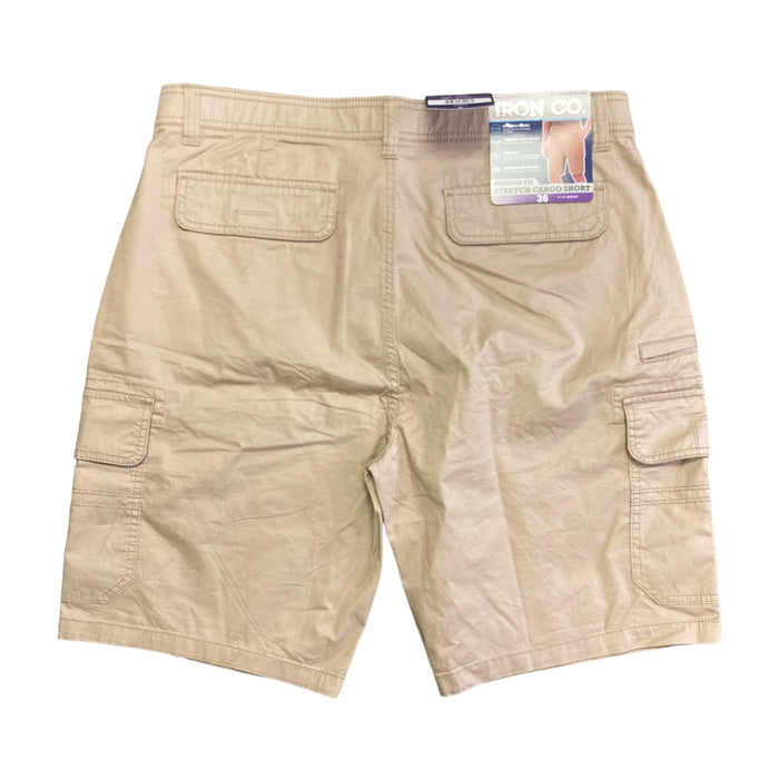 Iron Co. Men's Comfort Waistband Regular Fit Stretch Cargo Short