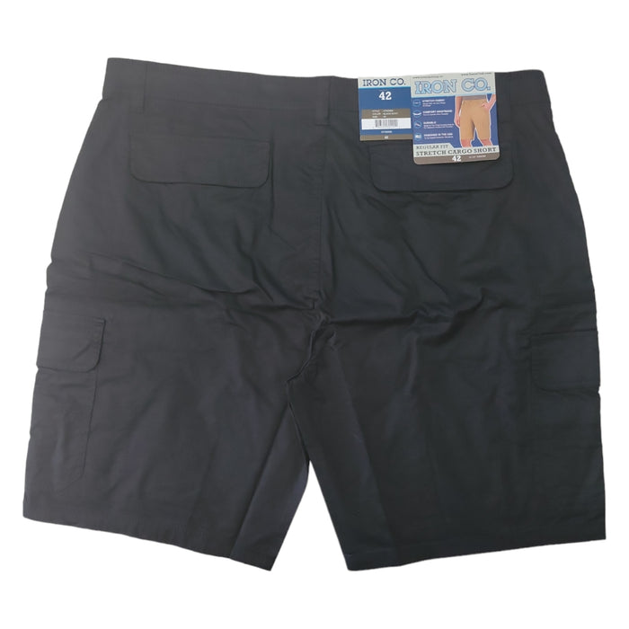 Iron Co. Men's Comfort Waistband Regular Fit Stretch Cargo Short