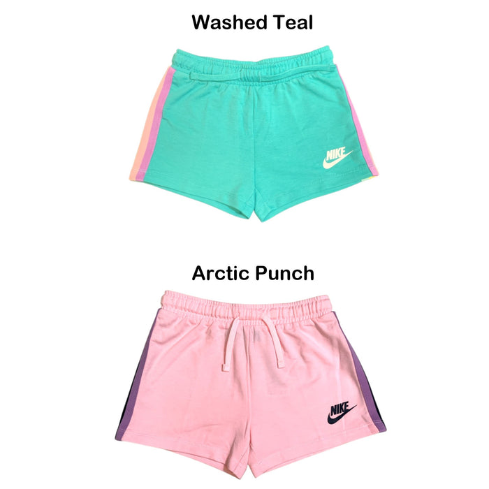 Nike Girl's French Terry 'Wildflower' Activewear Drawstring Short